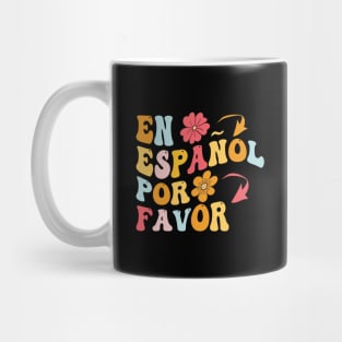 en español por favor spanish teachers and students gifts for men and women Mug